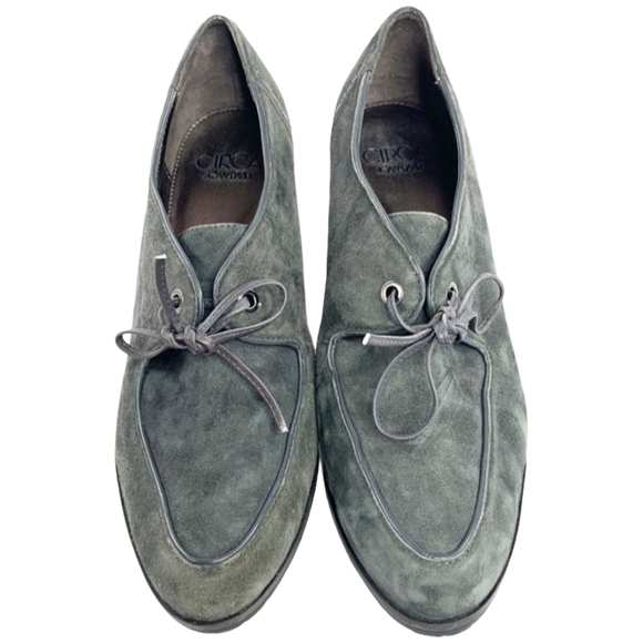 Circa Joan Herald David Gray Suede Heels 8.5 - Picture 3 of 9